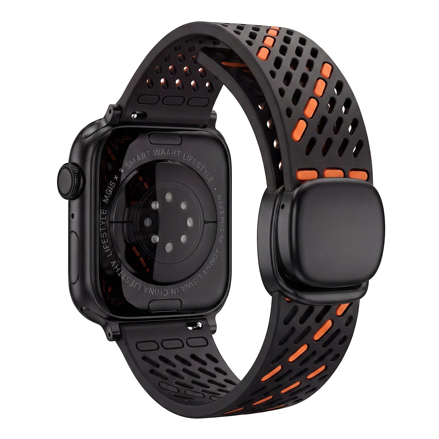 Breathable Silicone Magnetic Band For Apple Watch