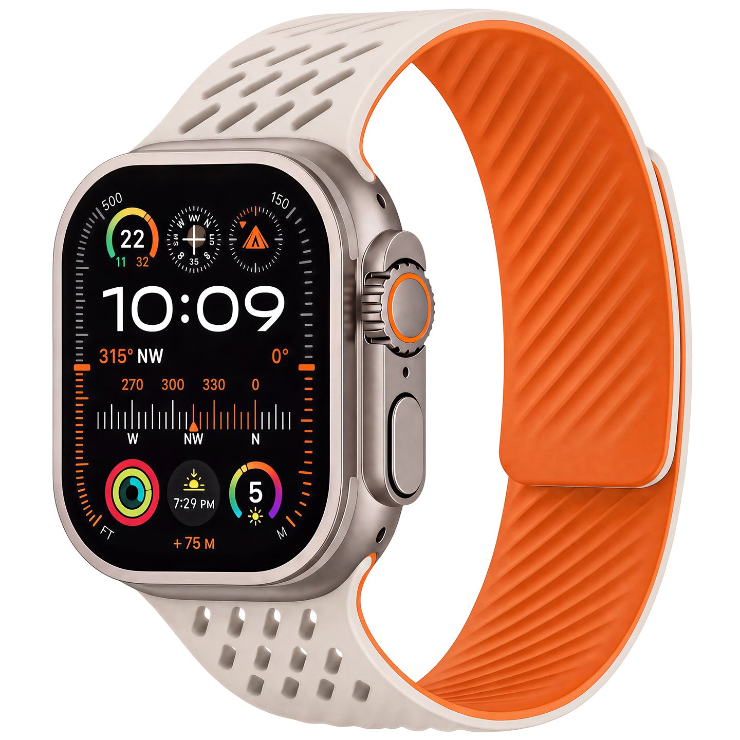 Breathable Silicone Magnetic Band For Apple Watch