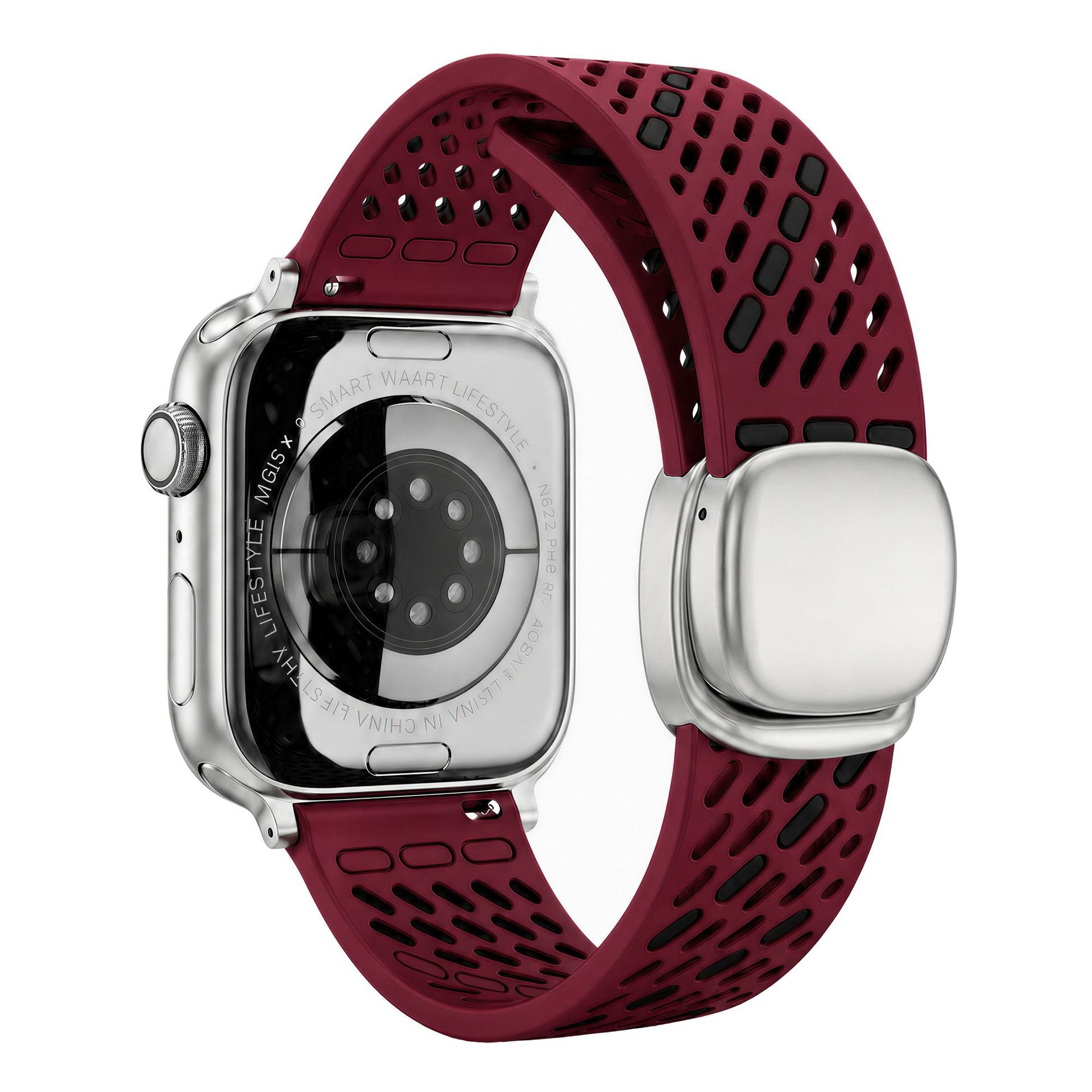 Breathable Silicone Magnetic Band For Apple Watch