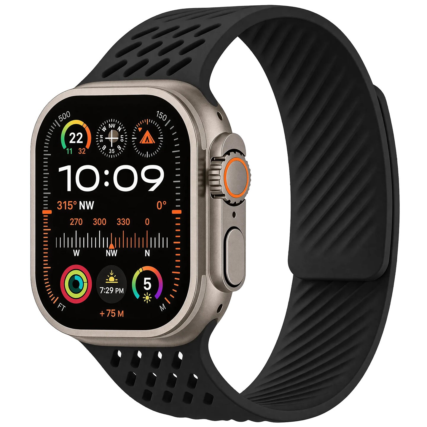Breathable Silicone Magnetic Band For Apple Watch