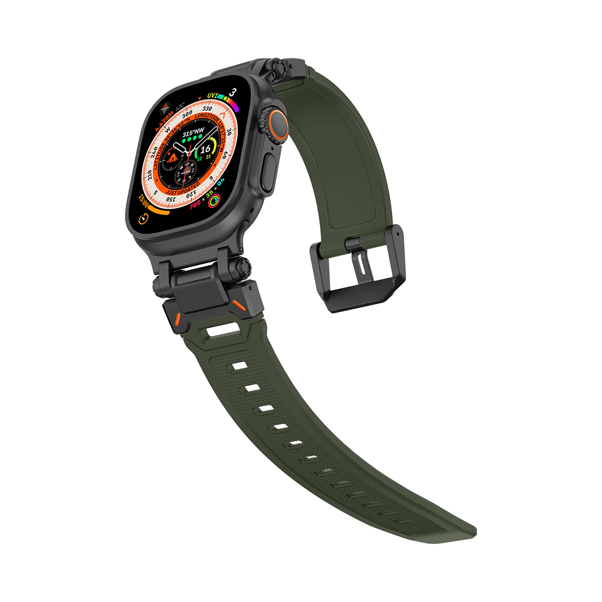 #Color_Black Adapter-Green Band