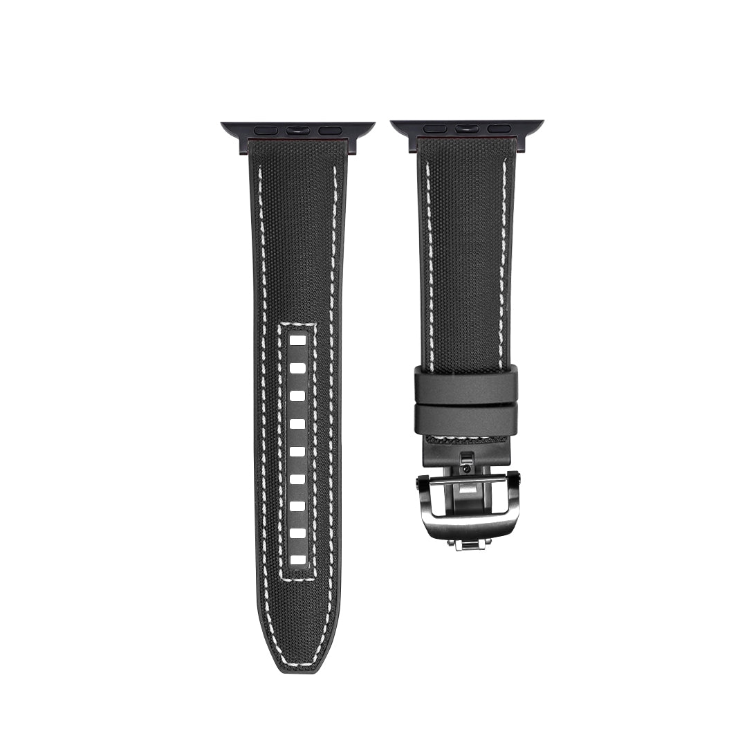 FKM-Armband mit Schmetterlingsschnalle für Apple Watch