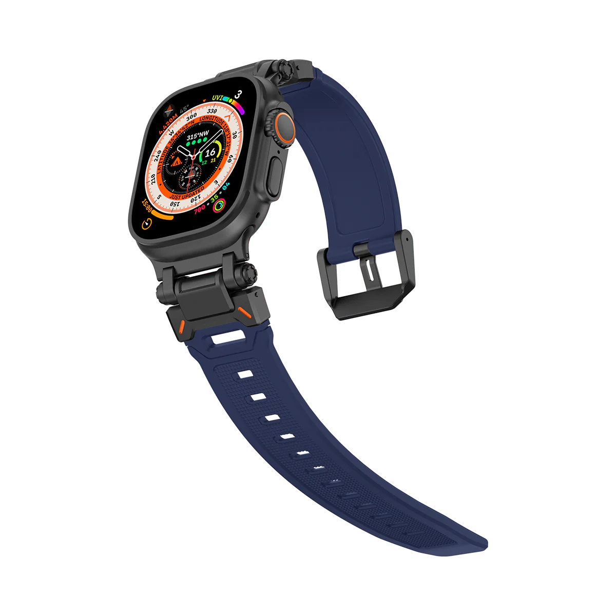 #Color_Black Adapter-Blue Band