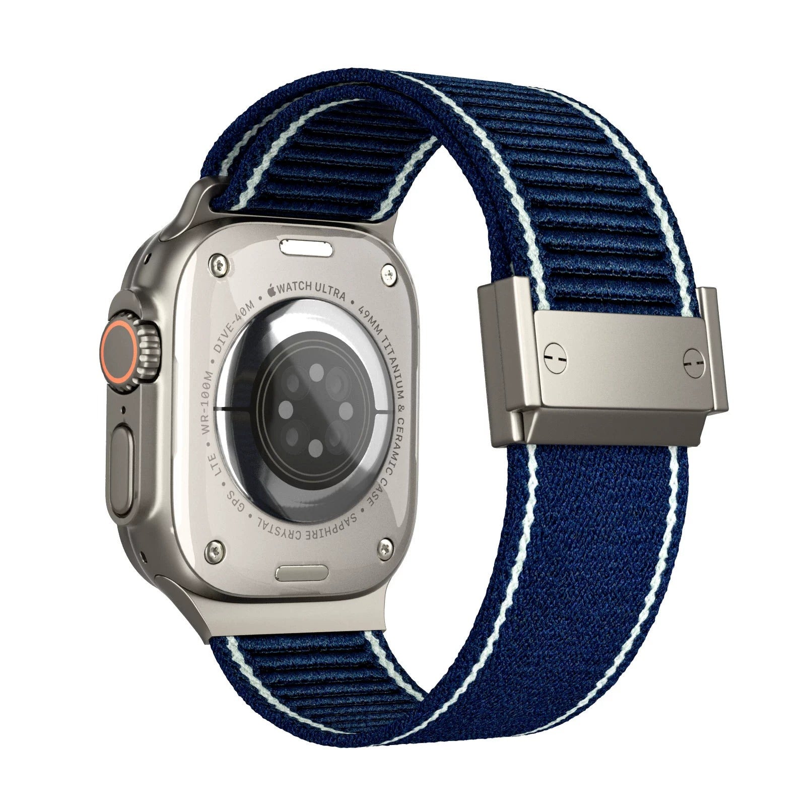 Correa de nailon trenzado con hebilla magnética para Apple Watch