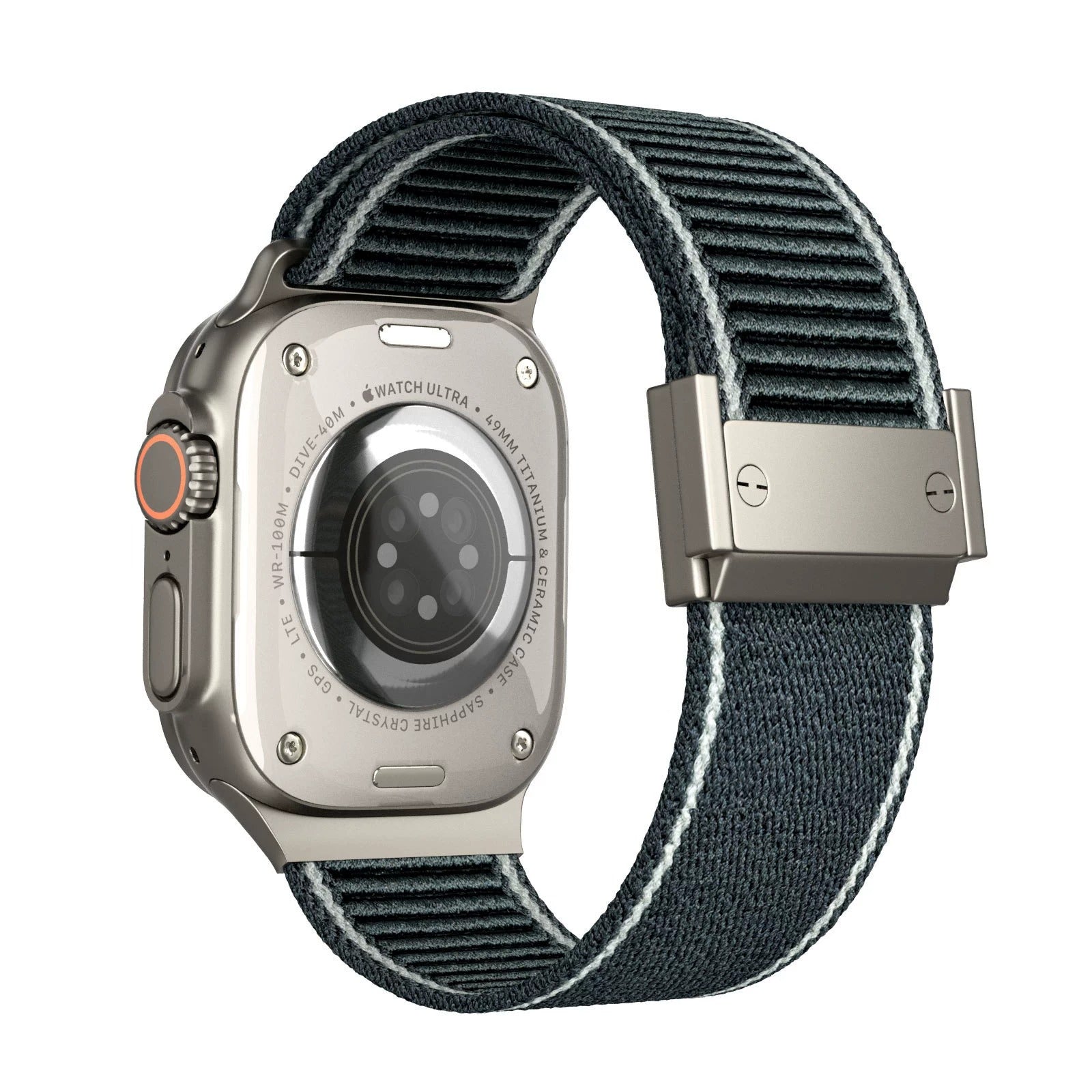 Correa de nailon trenzado con hebilla magnética para Apple Watch