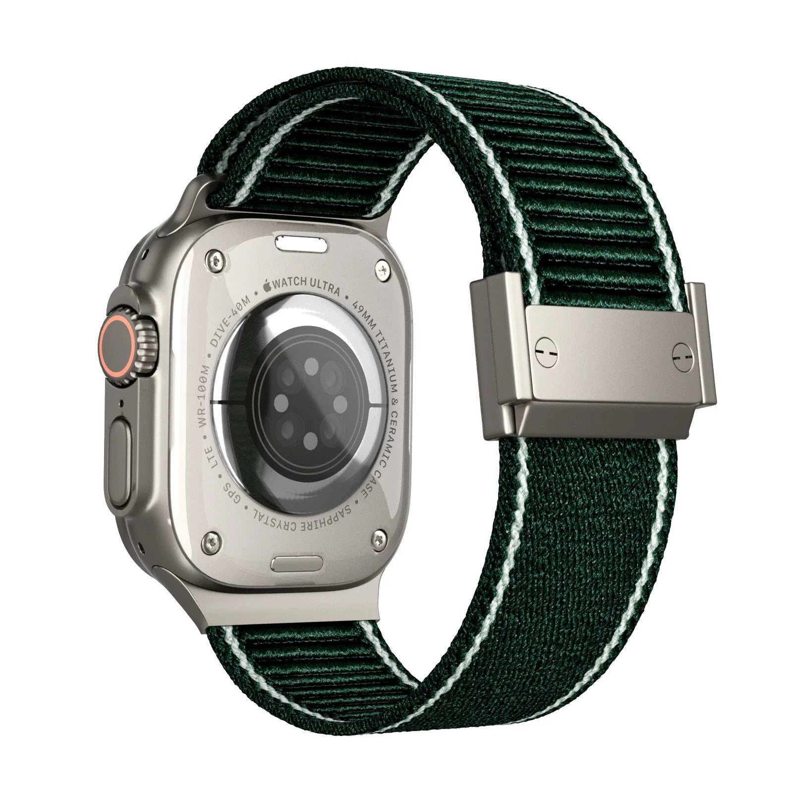 Correa de nailon trenzado con hebilla magnética para Apple Watch