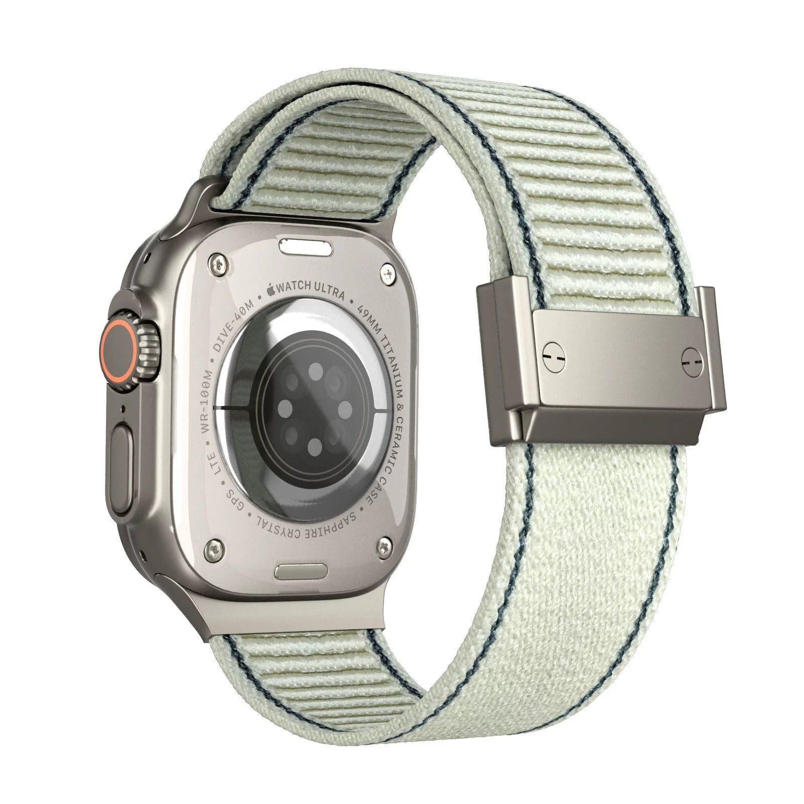 Correa de nailon trenzado con hebilla magnética para Apple Watch