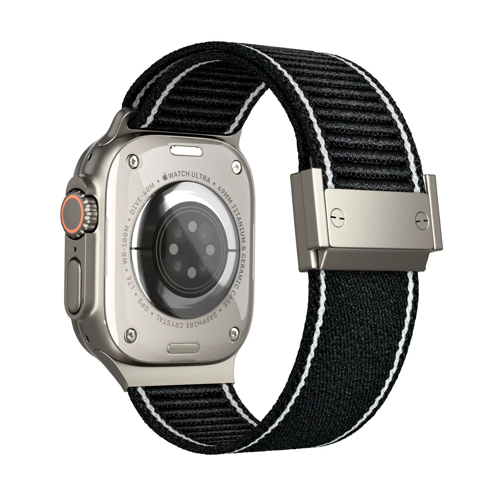 Correa de nailon trenzado con hebilla magnética para Apple Watch