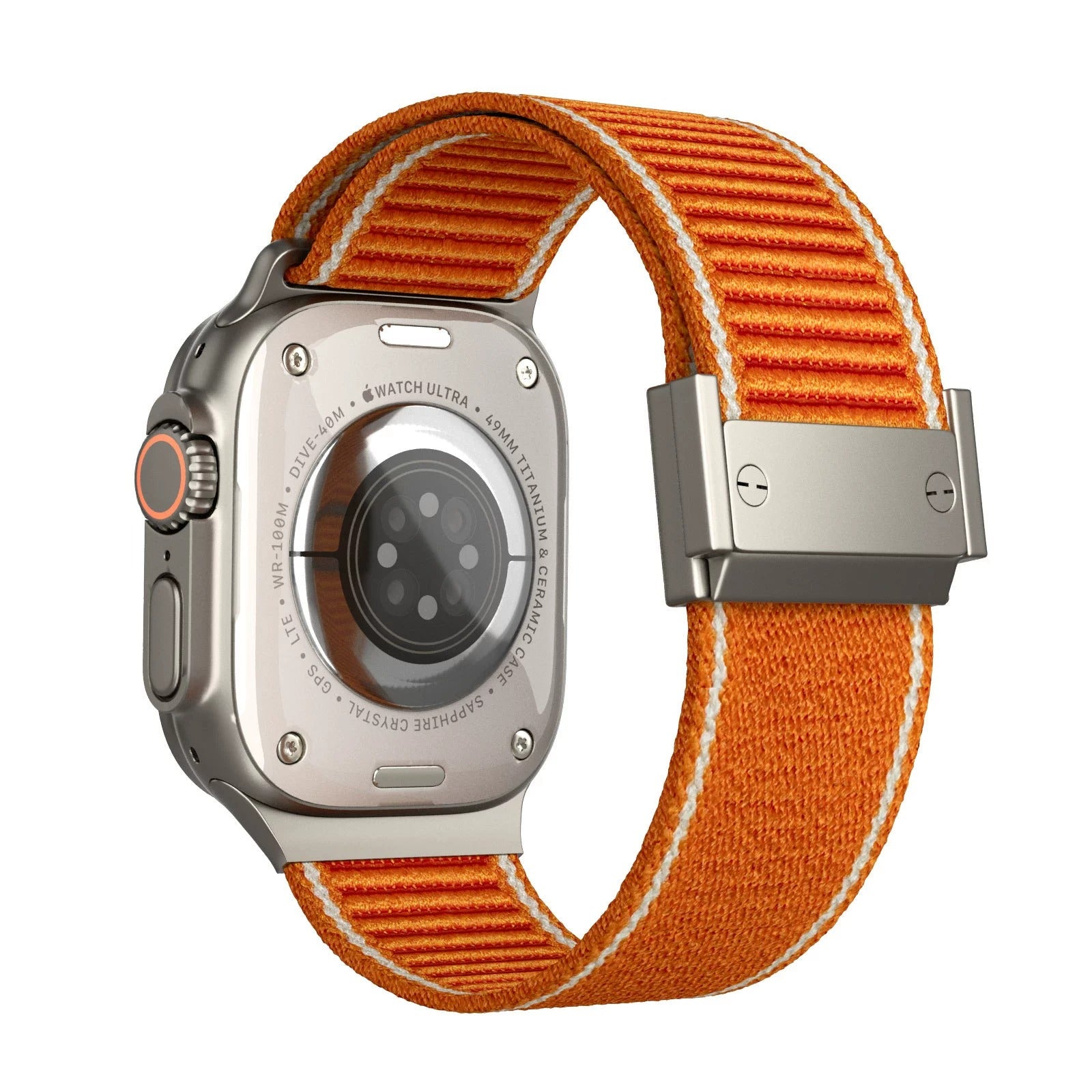 Correa de nailon trenzado con hebilla magnética para Apple Watch