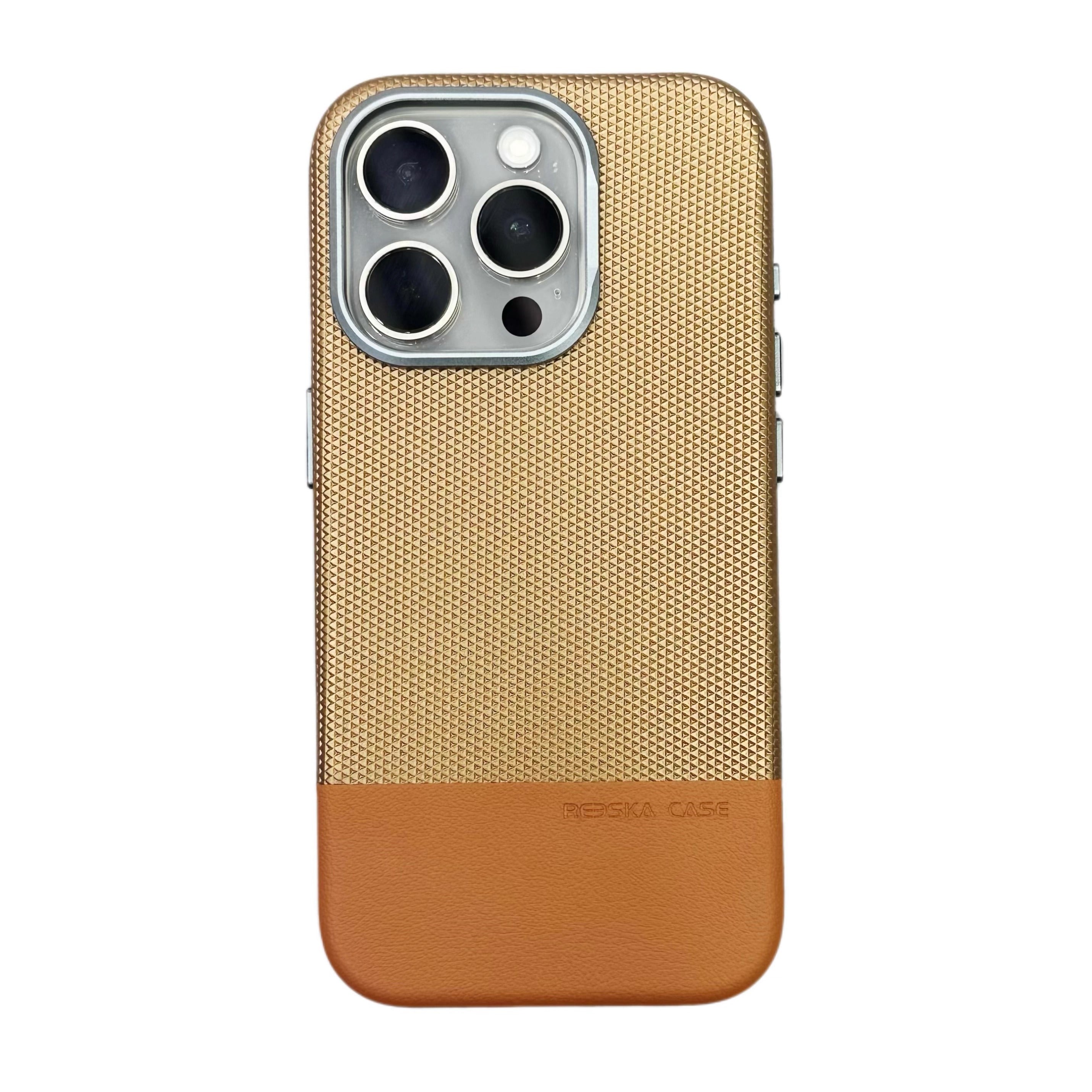 Dragon Scale Double Leather magnetic Case For iPhone