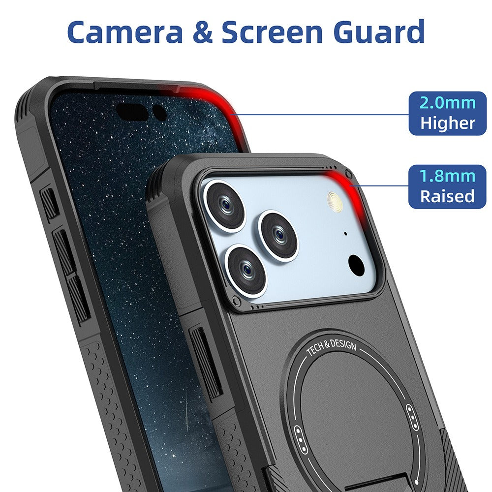 Magnetic Hidden Stand Case For iPhone