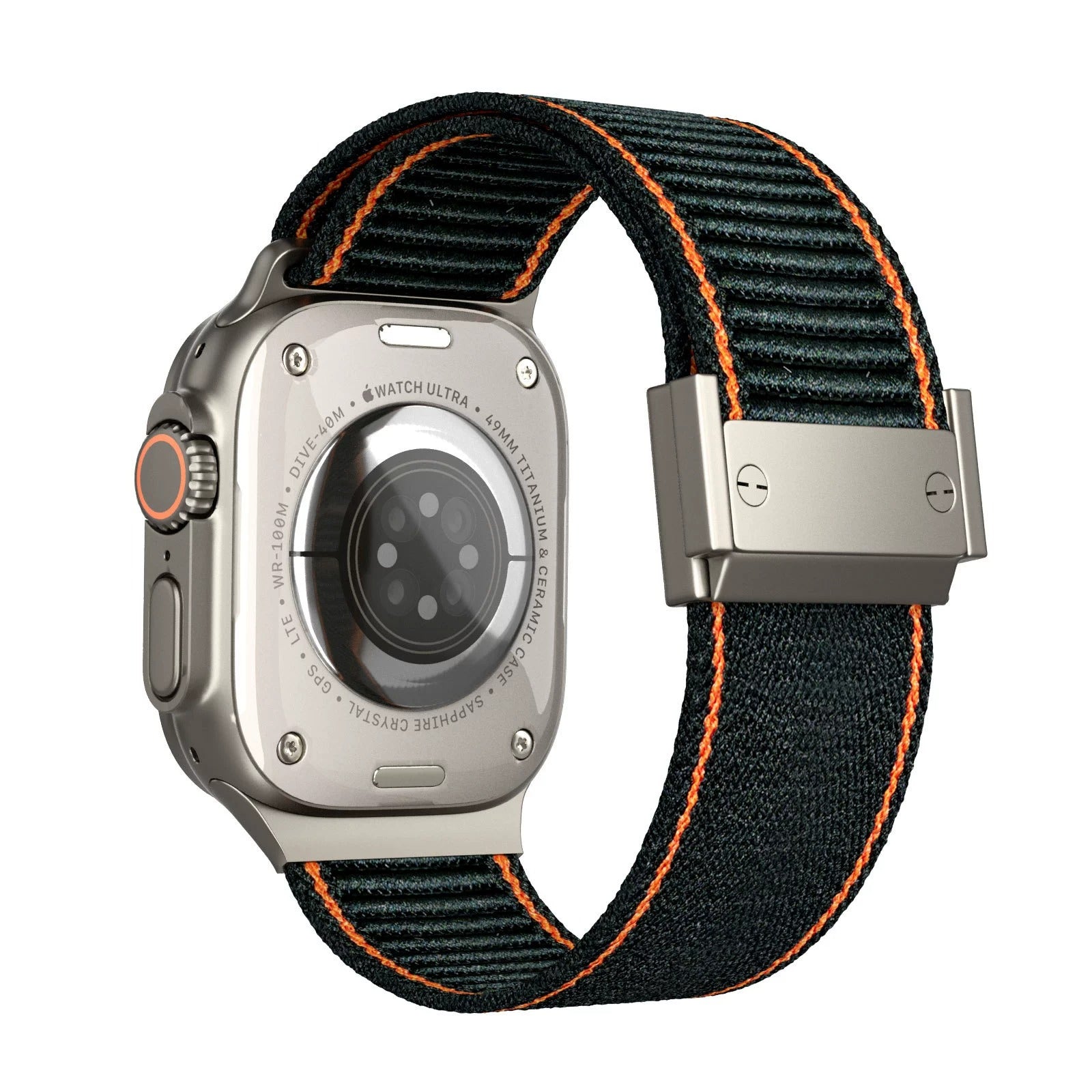 Correa de nailon trenzado con hebilla magnética para Apple Watch