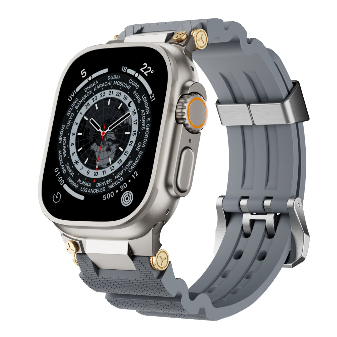 Mechanical Design Silicone Band for Apple Watch