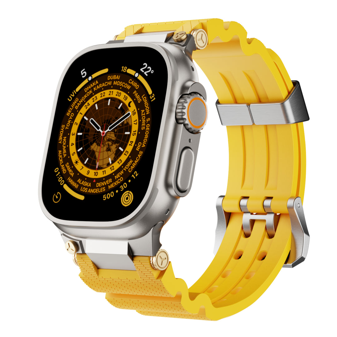 Mechanical Design Silicone Band for Apple Watch