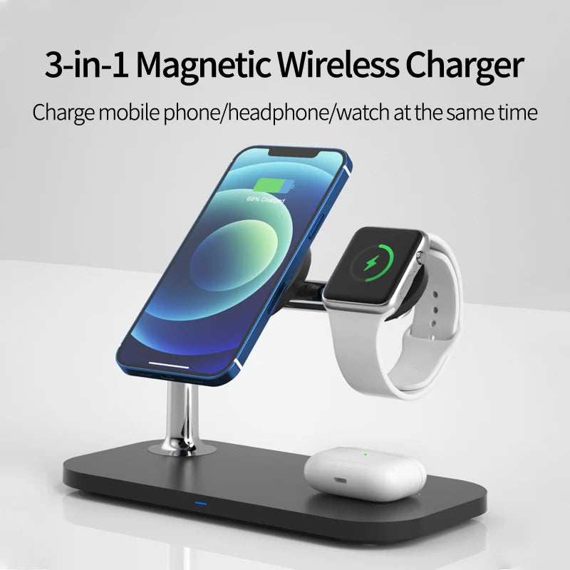 3 in 1 Magnetic Wireless Charger