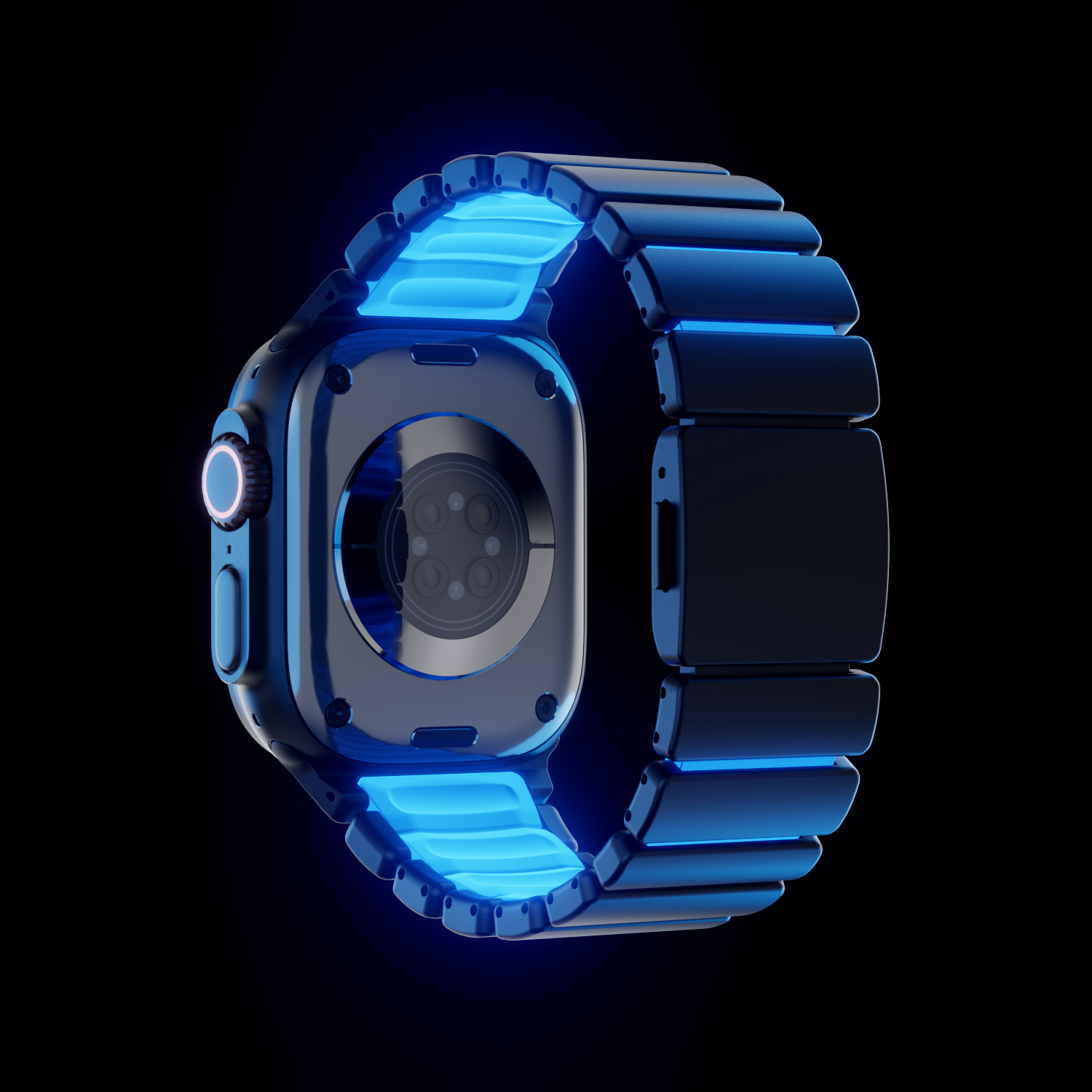 #Color_Black-Icy Blue Glow