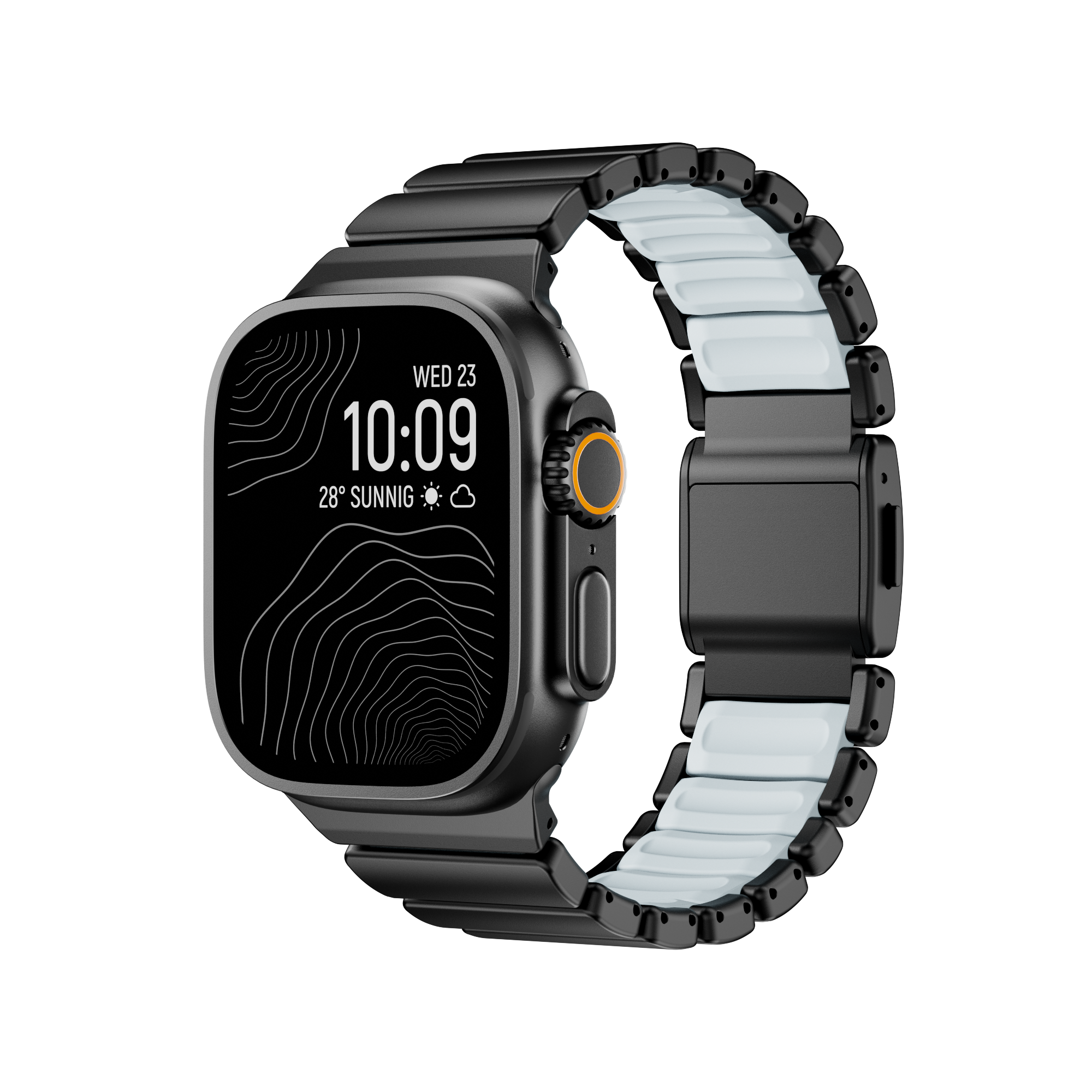 #Color_Black-Icy Blue Glow