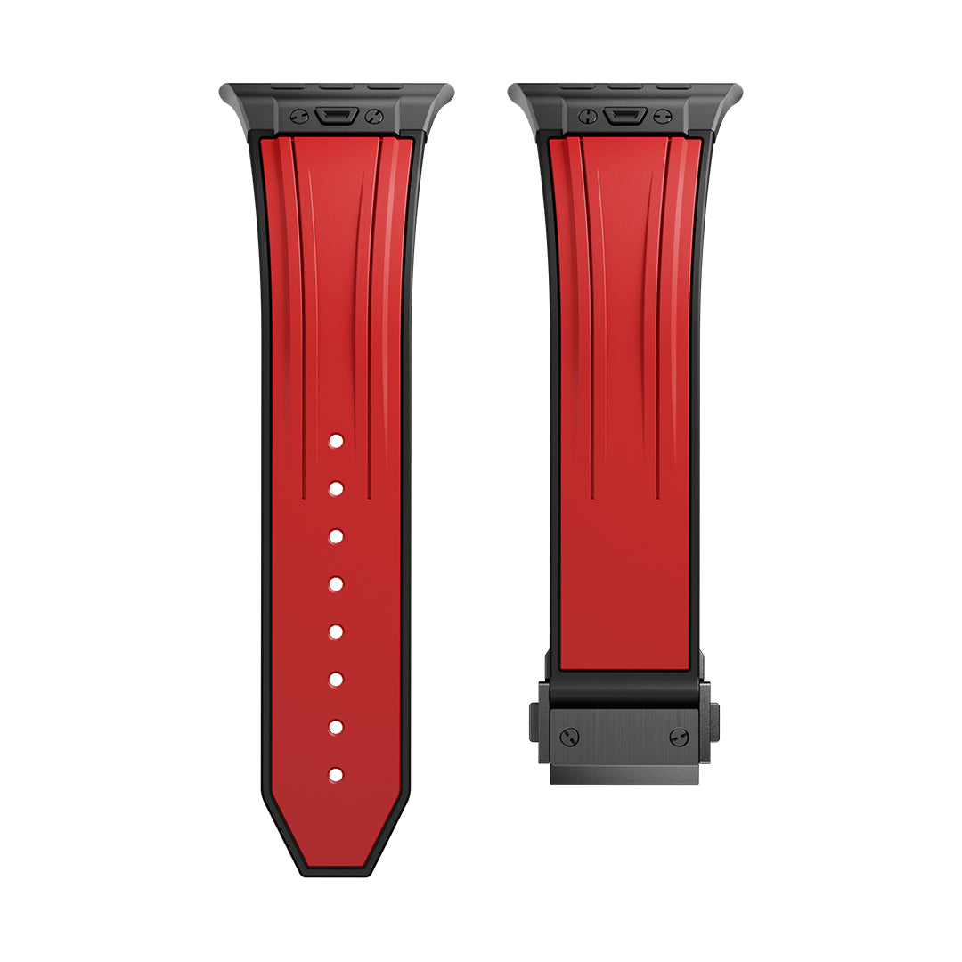 #Color_Red Band-Black Buckle