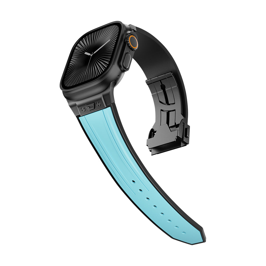 #Color_Blue Band-Black Buckle