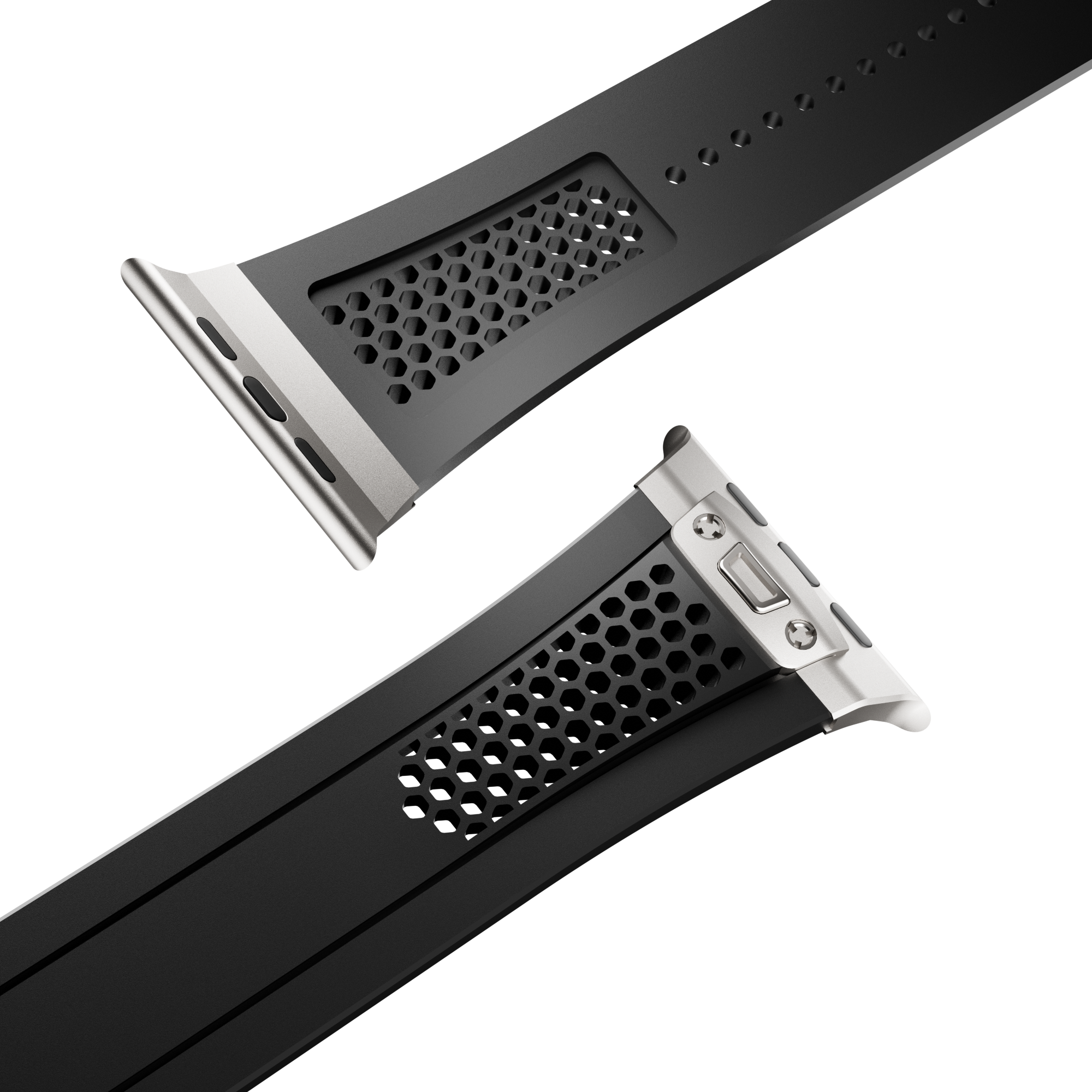 Honeycomb Design Silicone Band for Apple Watch