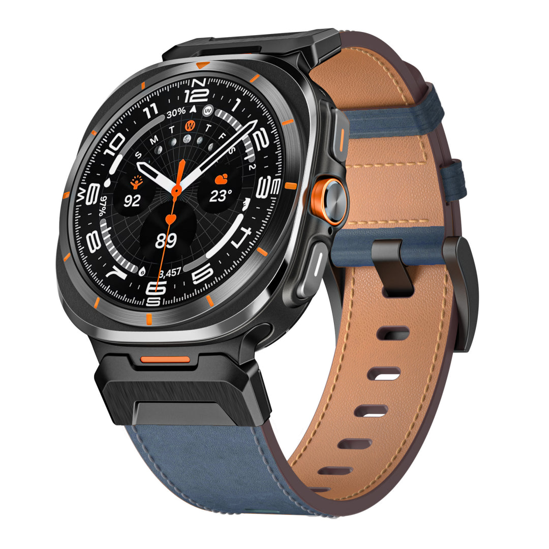 Correa de cuero táctica para Samsung Galaxy Watch Ultra