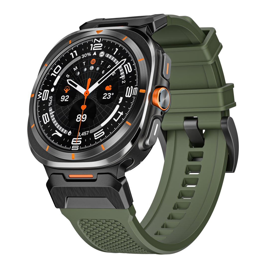 Taktisches Silikonarmband für Samsung Galaxy Watch Ultra