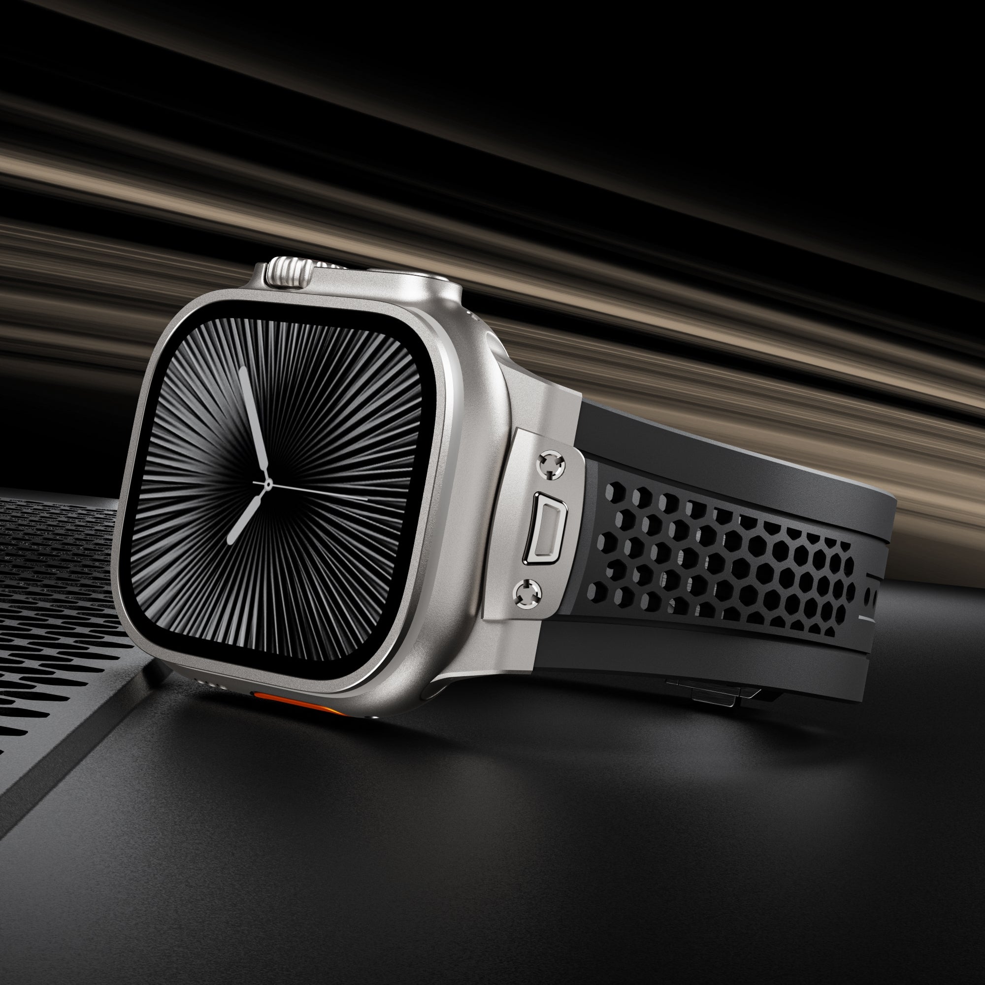 Honeycomb Design Silicone Band for Apple Watch