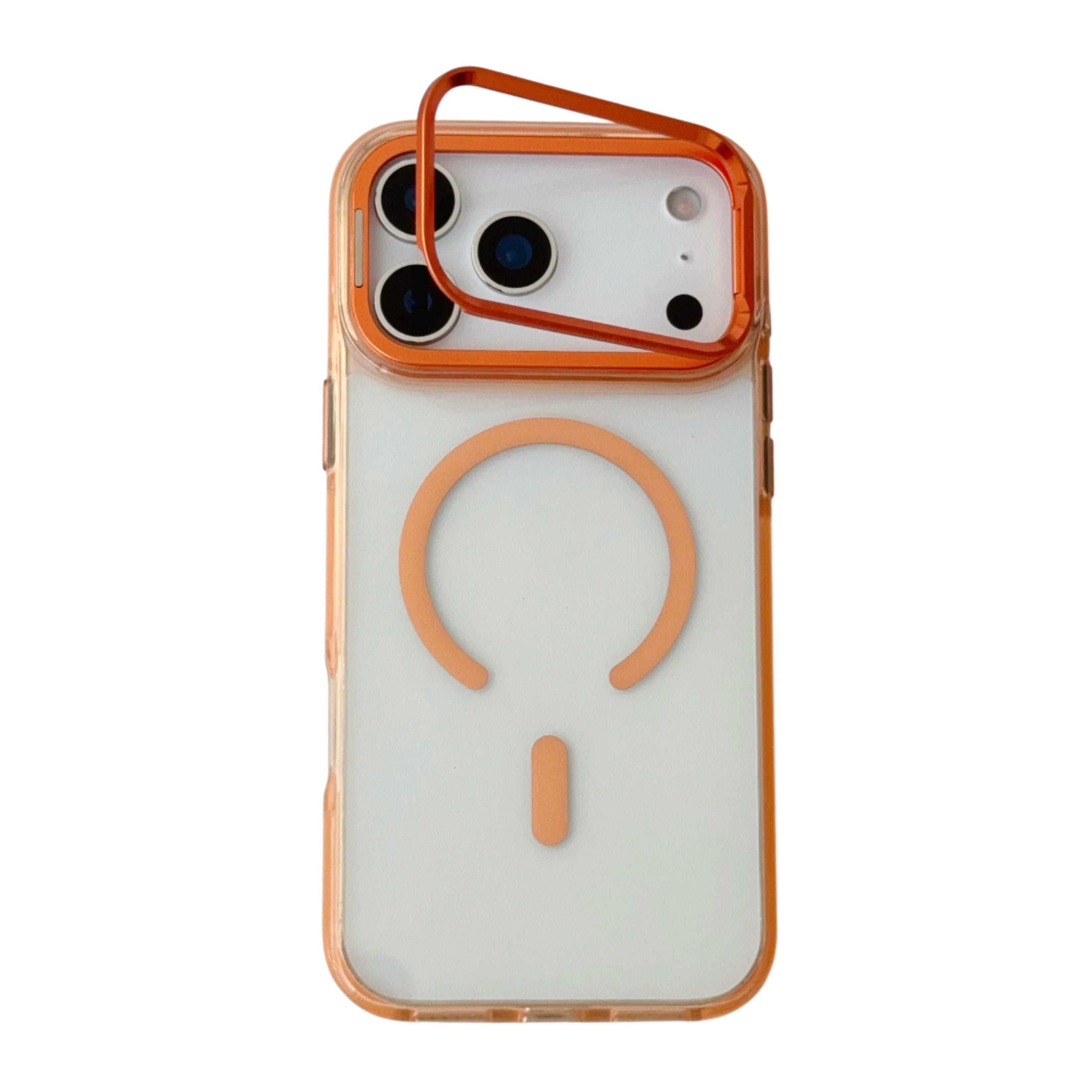 Transparent Stand Magnetic Case For iPhone