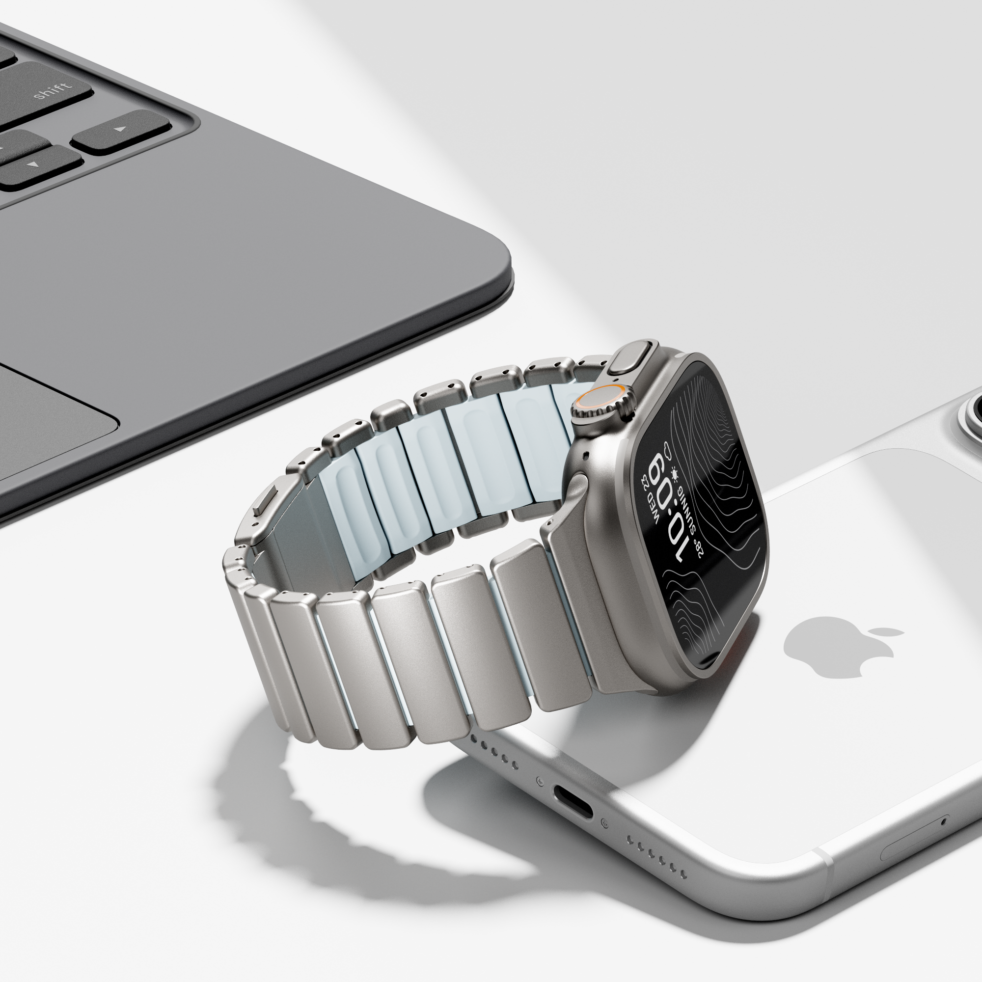 #Color_Titanium-Icy Blue Glow