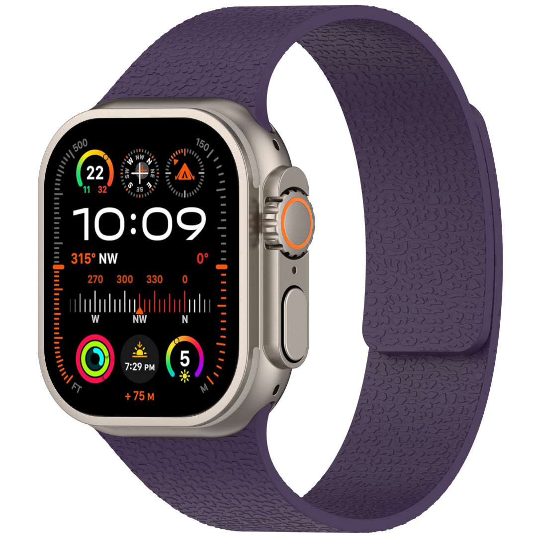 Magnetic Lychee Silicone Band For Apple Watch