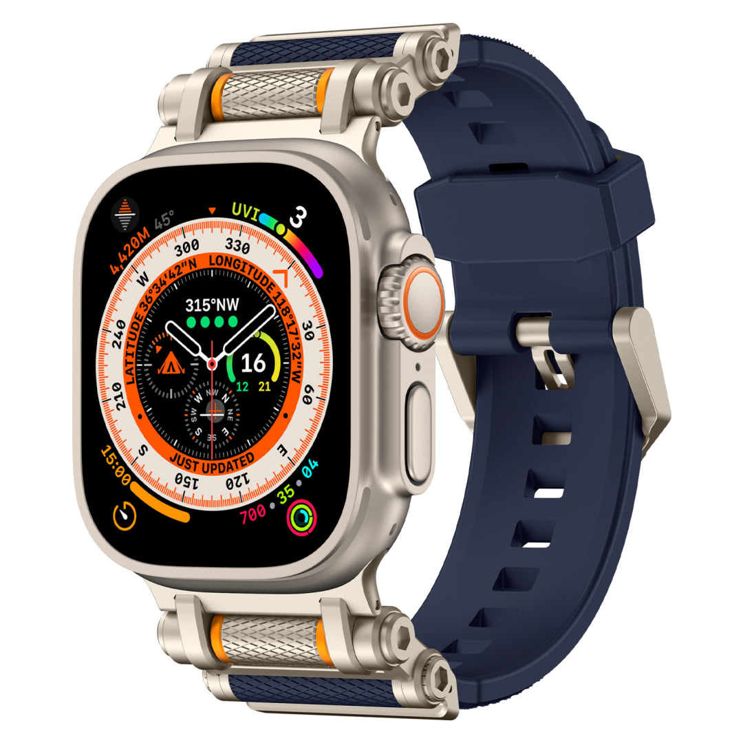 Correa de silicona giratoria táctica para Apple Watch