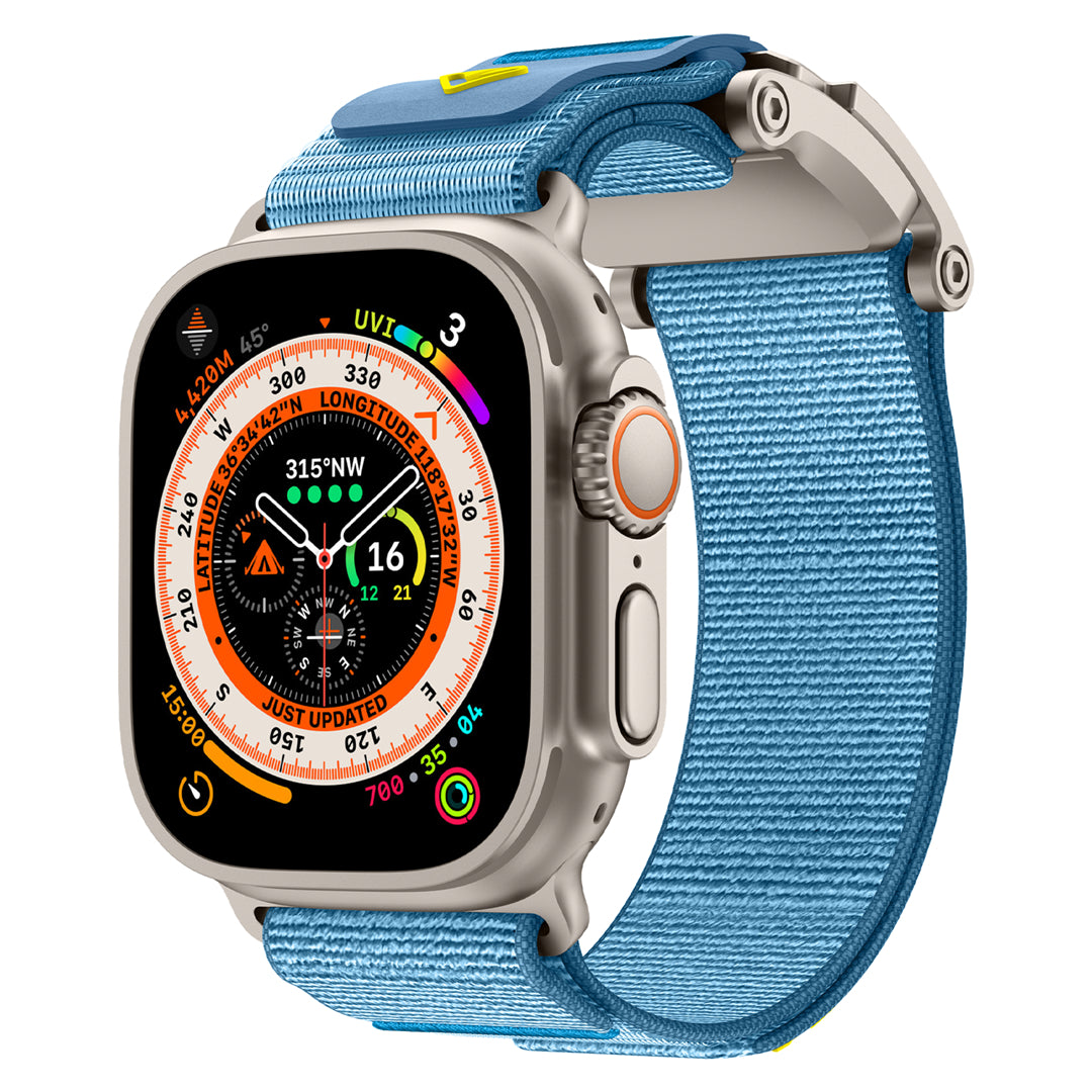 #Color_Blue Band-Silver Buckle