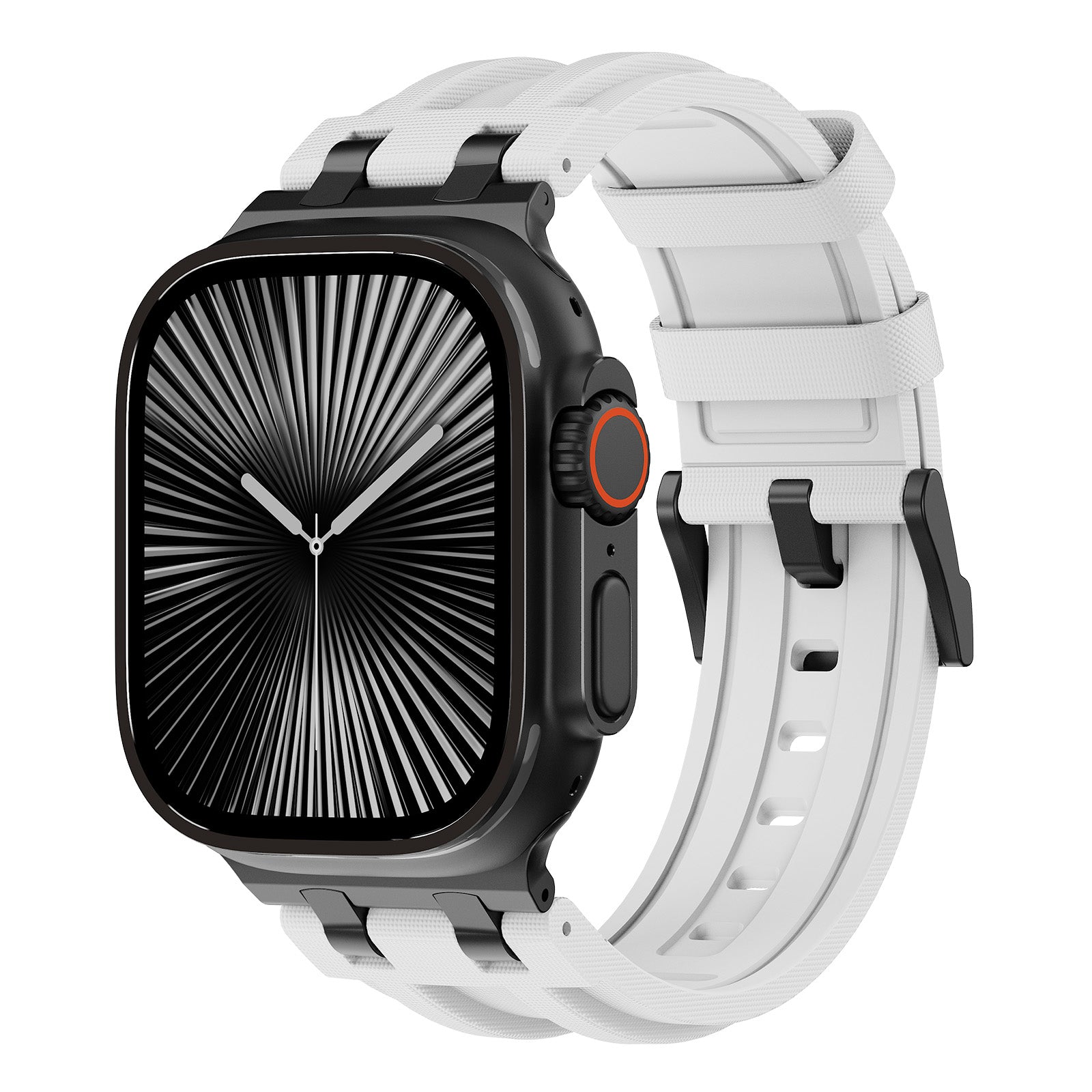 #Color_Black Adapter-White Band