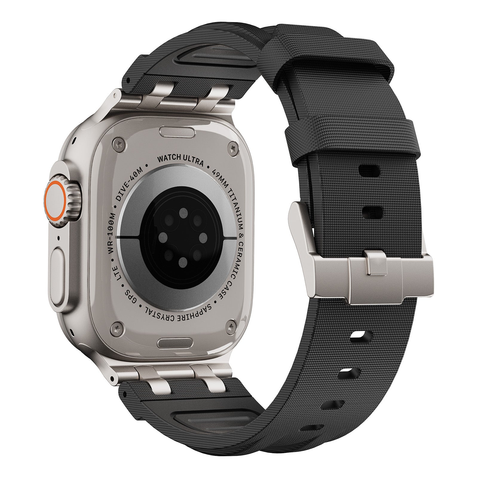 #Color_Titanium Adapter-Black Band