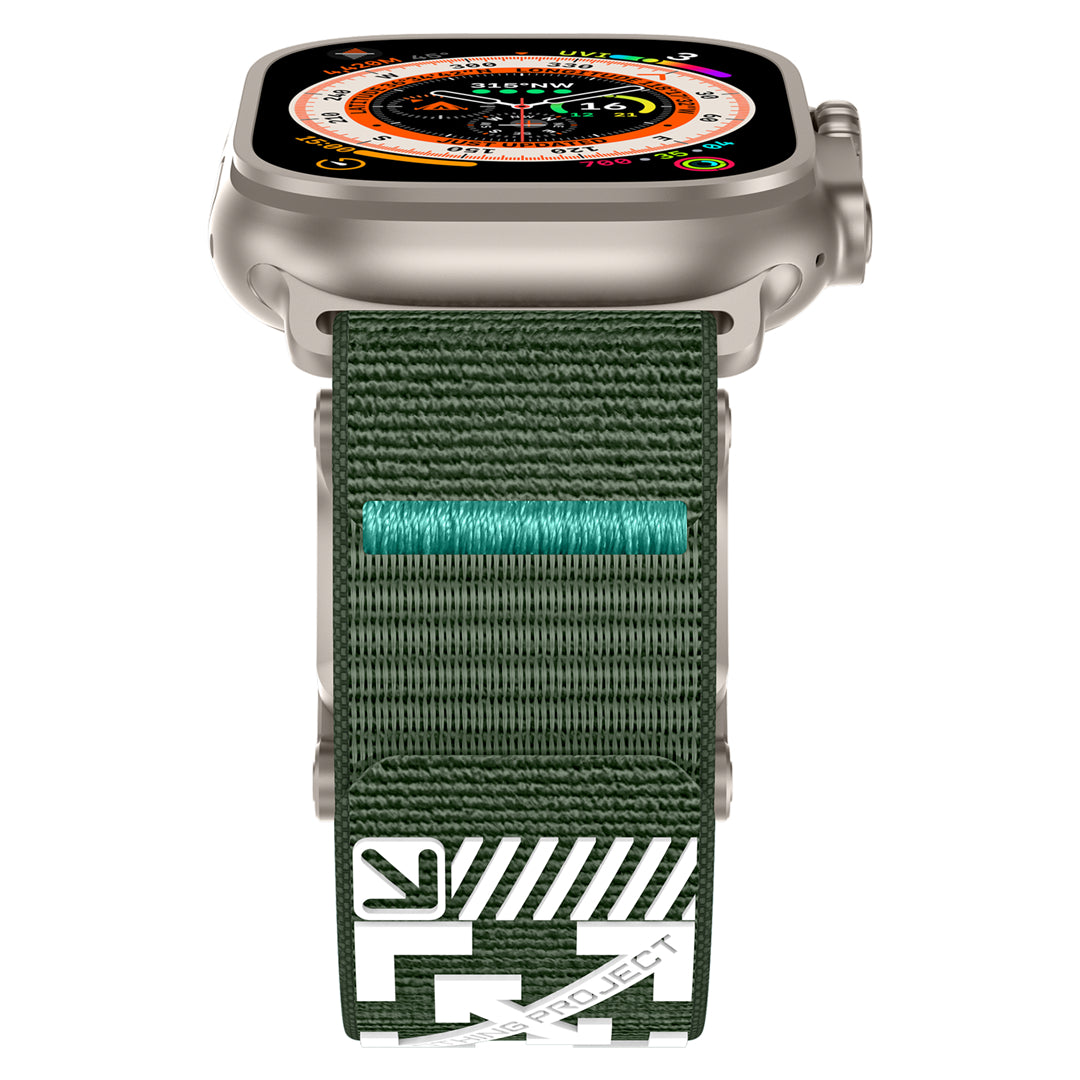 #Color_Green Band-Silver Buckle