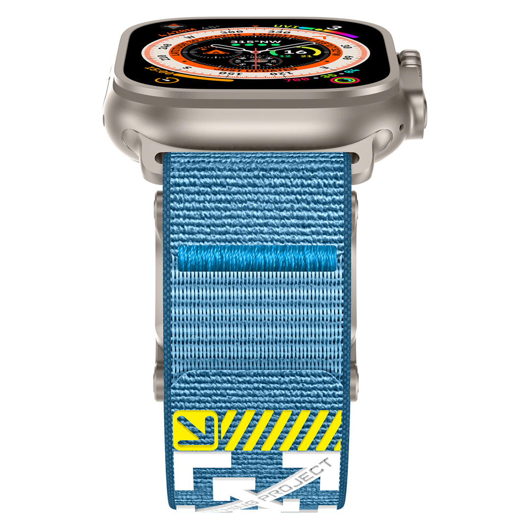 #Color_Blue Band-Silver Buckle