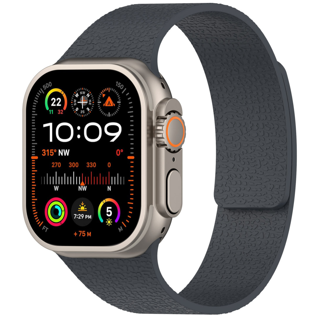 Magnetic Lychee Silicone Band For Apple Watch