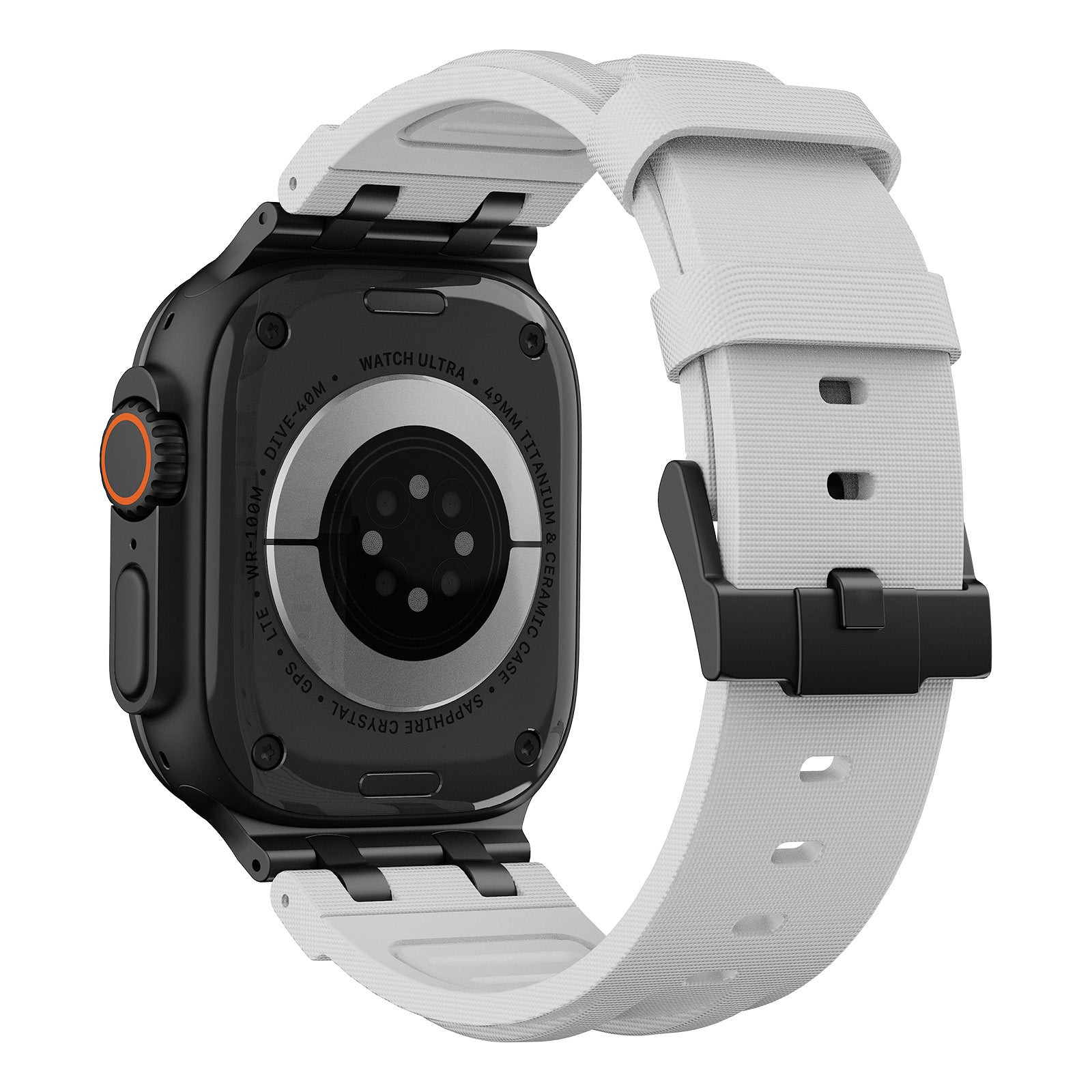 #Color_Black Adapter-White Band