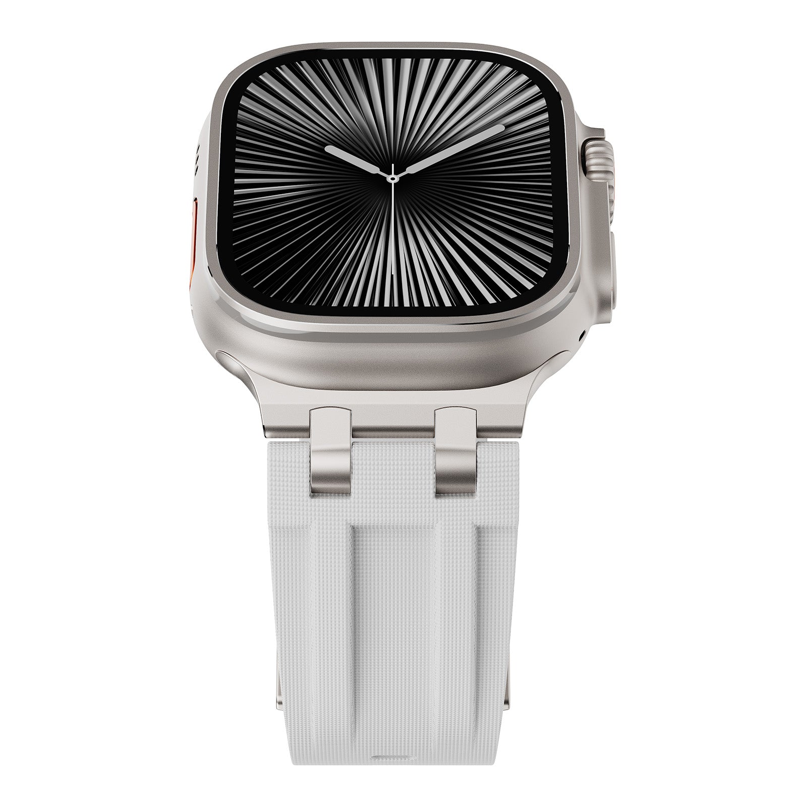 #Color_Titanium Adapter-White Band