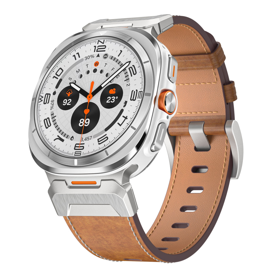 Tactical Leather Band For Samsung Galaxy Watch Ultra