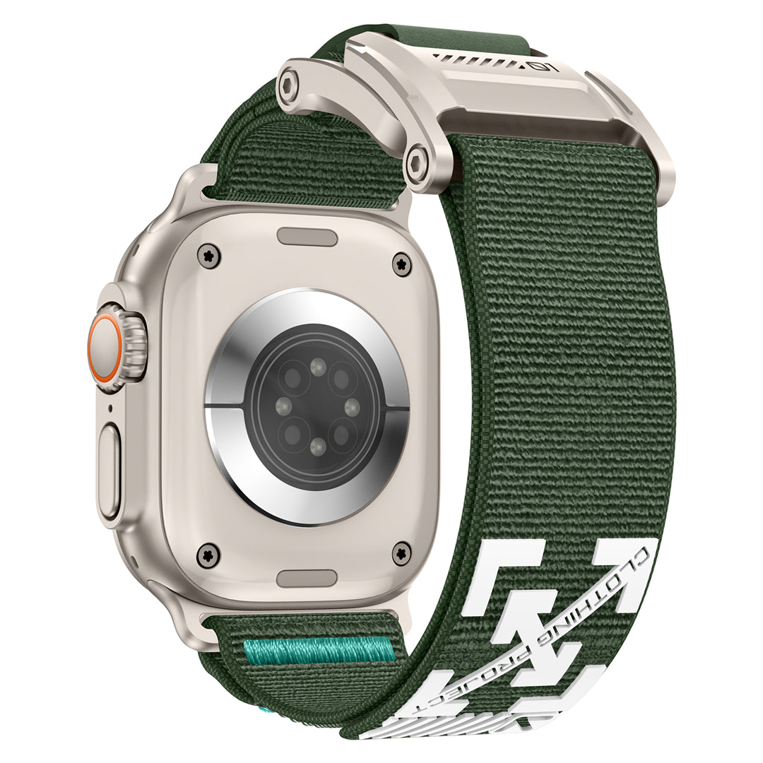 #Color_Green Band-Silver Buckle