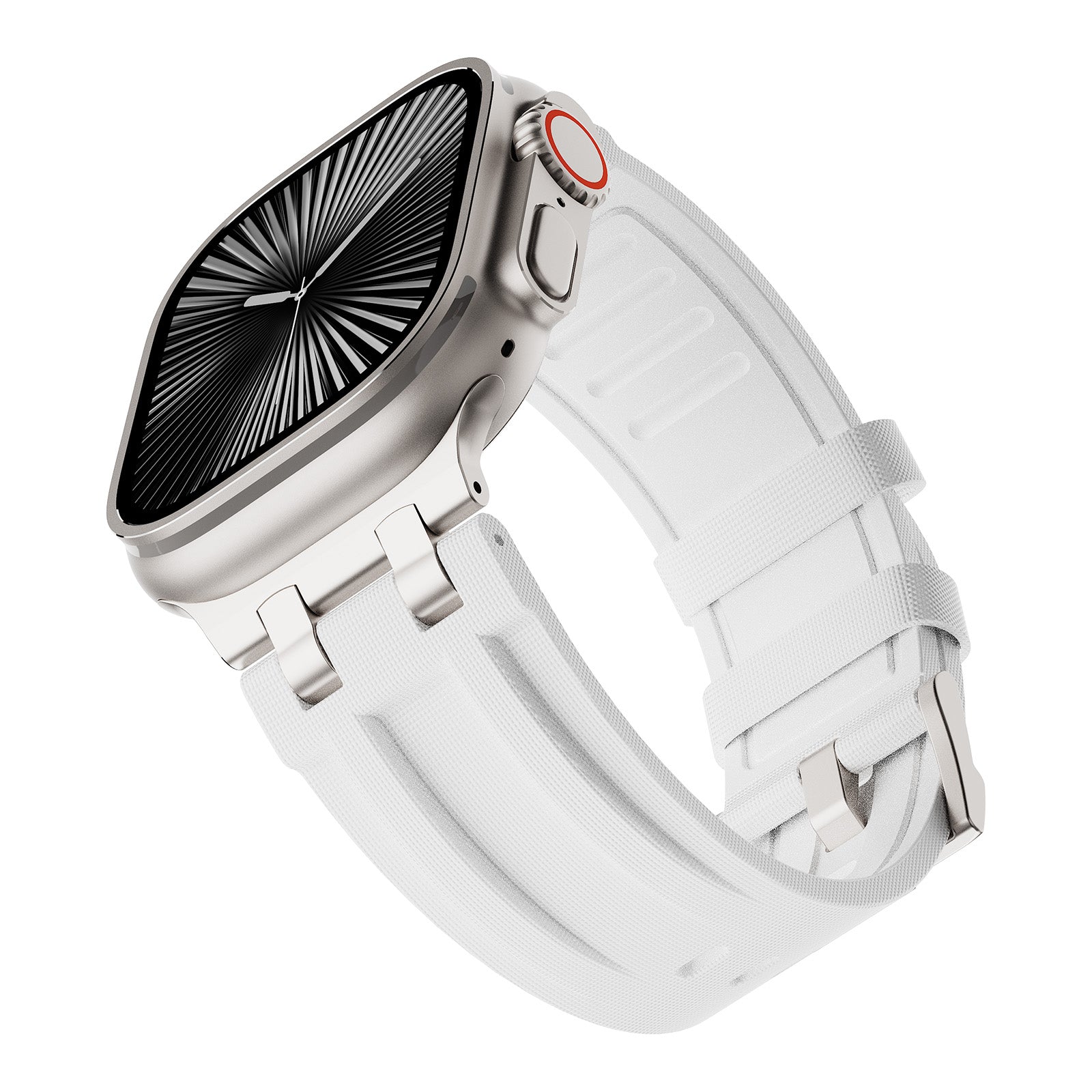 #Color_Titanium Adapter-White Band