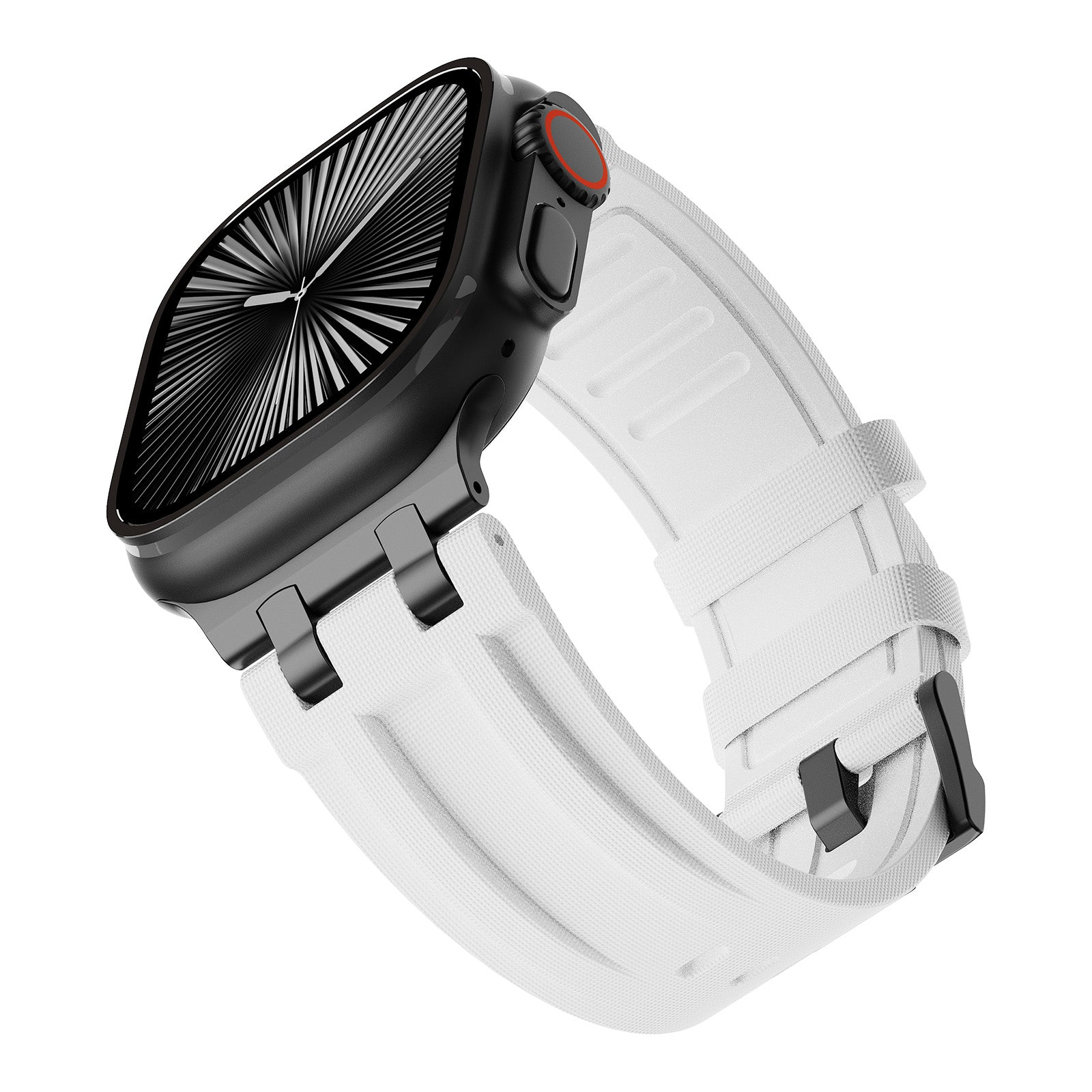 #Color_Black Adapter-White Band