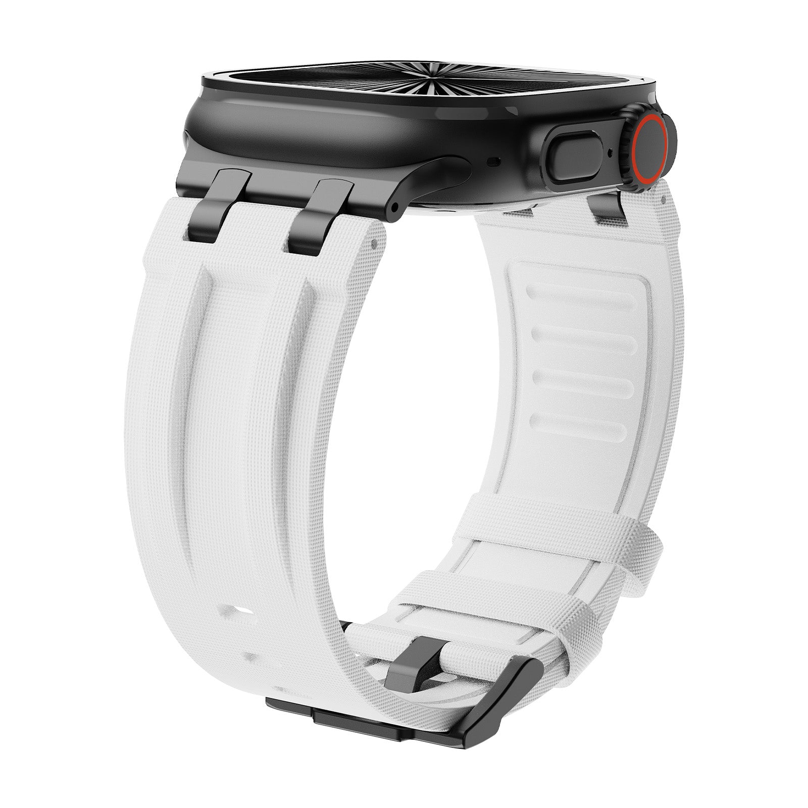 #Color_Black Adapter-White Band