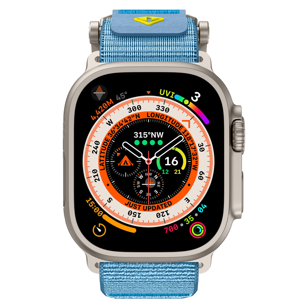 #Color_Blue Band-Silver Buckle