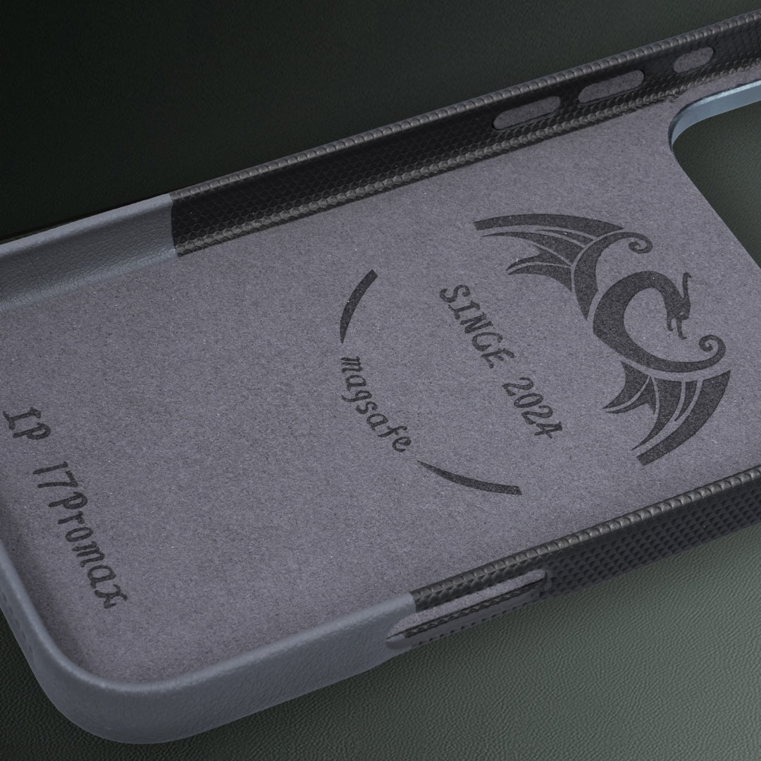 Dragon Scale Double Leather magnetic Case For iPhone