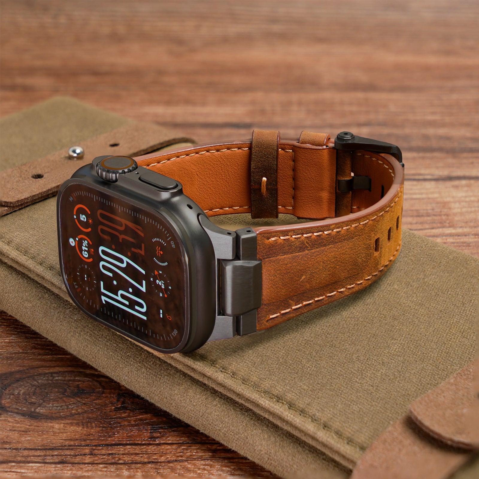 Pathfinder Lederarmband für Apple Watch