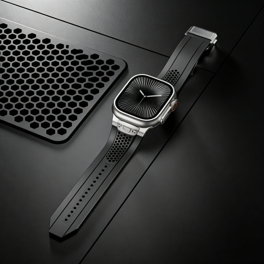Honeycomb Design Silicone Band for Apple Watch