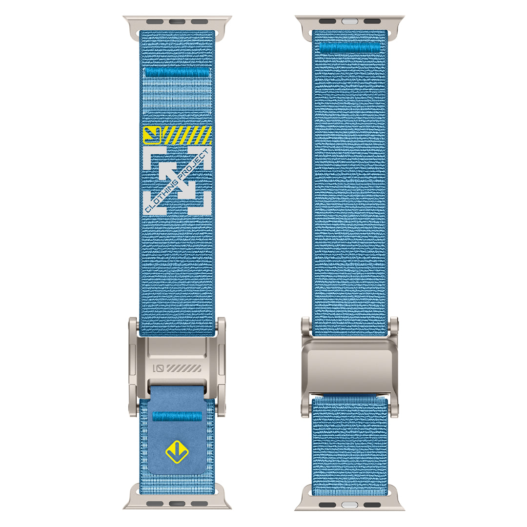 #Color_Blue Band-Silver Buckle