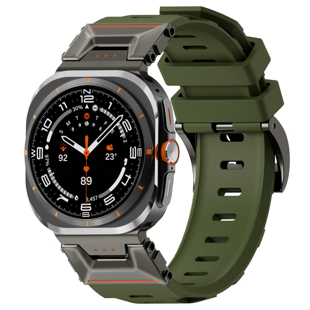 Mechanisches Pioneer-Silikonarmband für Samsung Galaxy Watch Ultra